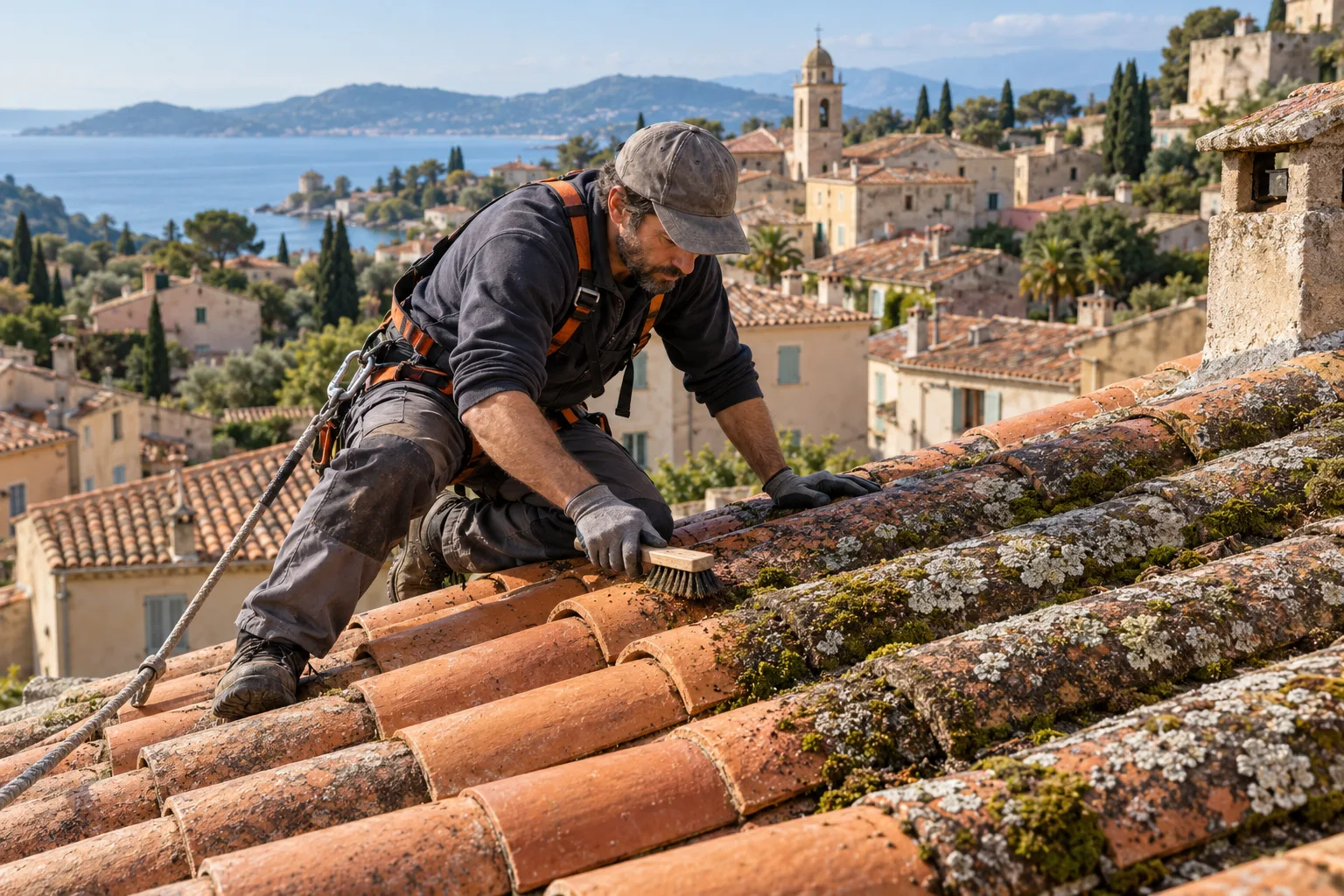 Réparation de fuite de toiture à Grasse — prestation